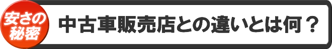 中古車販売店との違いとは何？